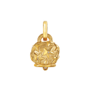 Ciondolo Chantecler in argento dorato medio con stelle sbalzate a mano - 44357