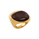 Anello Chantecler in argento DORATO, COLLEZIONE Enchanté, inciso e sabbiato a mano - 44362