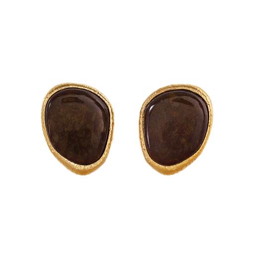 Orecchini Chantecler in argento DORATO, COLLEZIONE Enchanté, inciso e sabbiato a mano - 44363