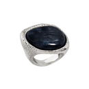 Anello Chantecler Enchanté in argento invecchiato inciso e sabbiato a mano - 44364