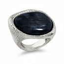 Anello Chantecler Enchanté in argento invecchiato inciso e sabbiato a mano - 44364