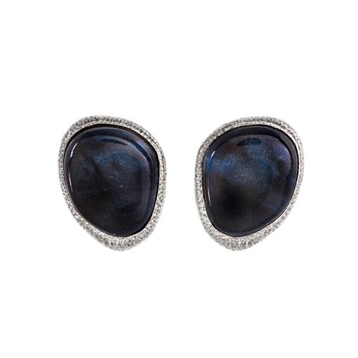 Orecchini Chantecler Enchanté in argento invecchiato inciso e sabbiato a mano - 44365