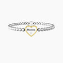 Mother's elastic bracelet with heart pendant
 HEART | MOM - 732211