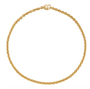 Catena rolò in vermeil in argento dorato con logo Chantecler - 44696