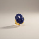 Anello in argento Chantecler collezione Capriness in vermeil e cabochon in lapis - 44701