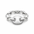 Bracciale in argento Chantecler Capriness con maglia marina - 44712
