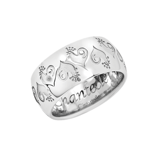 Anello a fascia in argento Chantecler - 44723