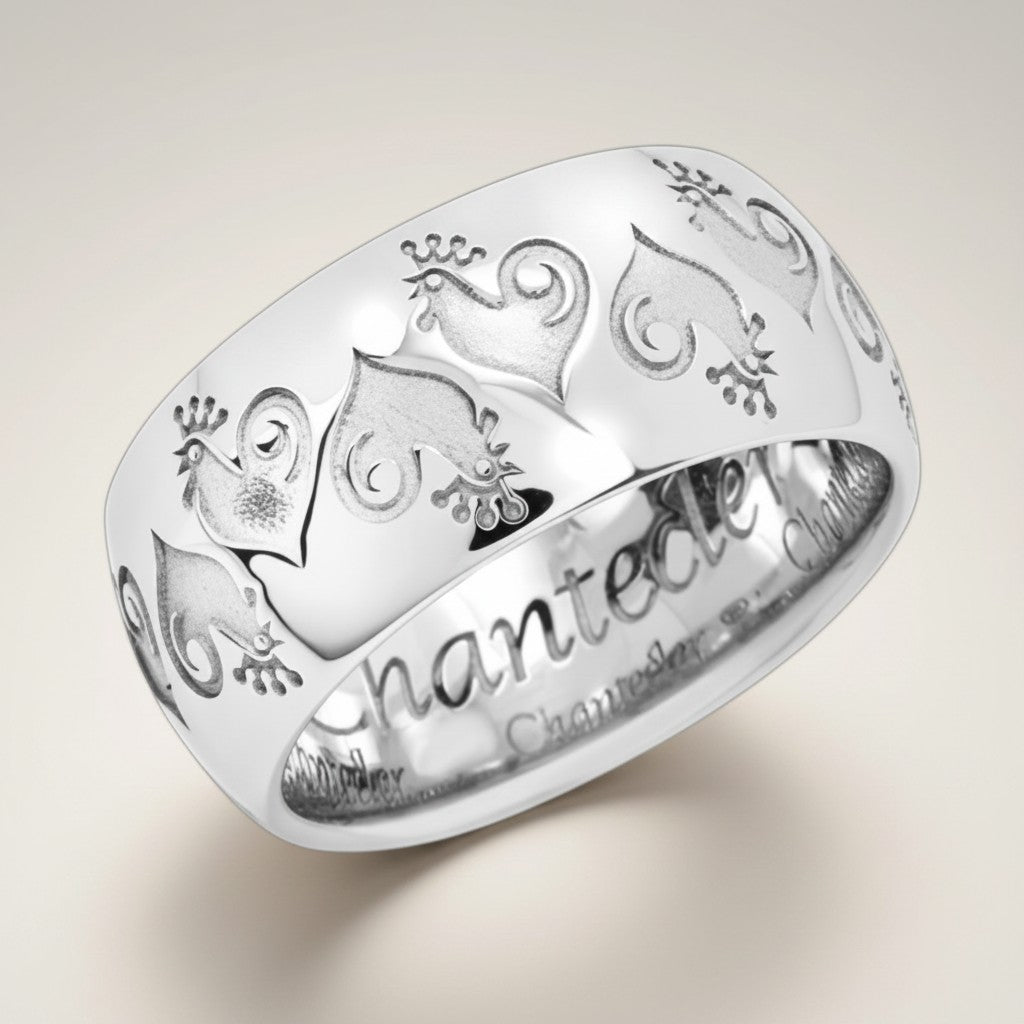 Anello a fascia in argento Chantecler - 44723