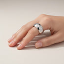 Anello a fascia in argento Chantecler - 44723