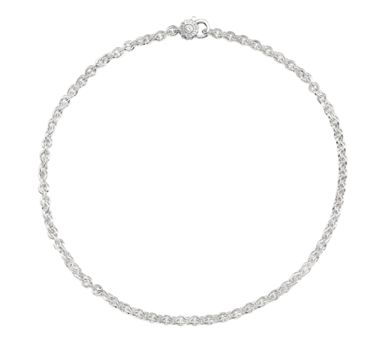 Catena rolò in argento con logo Chantecler - 44789