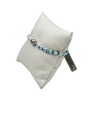 Bracciale Spadarella in argento con palla da calcio, COLORE AZZURRO TIFFANY - SPBR600