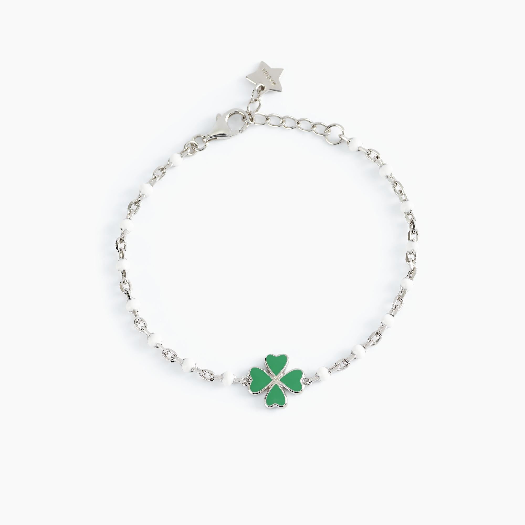 Mabina Junior - GOOD LUCK four-leaf clover bracelet - 533486