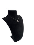 Girocollo Damiani in oro bianco 18kt e diamanti con pendente ovale - DDB32858