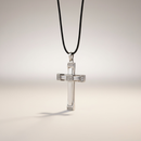 Ciondolo Zancan Croce in oro bianco 18kt e diamanti, 0.14ct - EPE082B