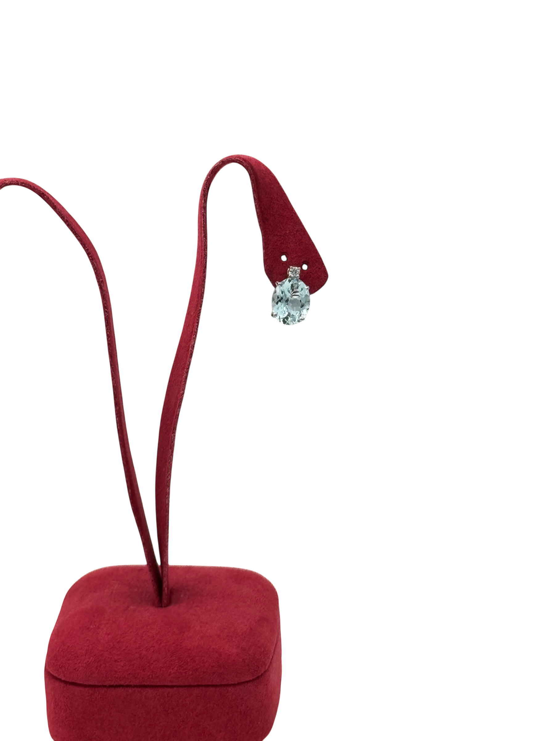 Mazza - Orecchini in oro bianco 18kt, acquamarina e diamanti, 4.65ct di acquamarina - OR D.ACQM 05-8x