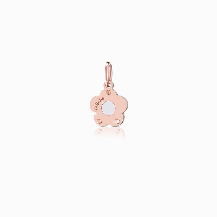 Charm Le Bebè en Or Rose et Argent Lock Your Love - LBB169