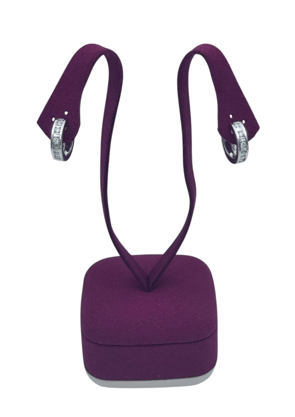 ORECCHINI GIORGIO VISCONTI A CERCHIO IN ORO BIANCO 18KT E DIAMANTI 0,48ct - BBX35500