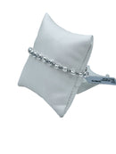 Bracciale Spadarella in argento con pietre, ematite chiara (grigio perlato chiaro) - SPBR681