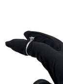 Anello solitario Giorgio Visconti in oro bianco 18KT e diamante centrale, 0.24ct - AB15554E