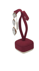 LUCEDEIMIEIOCCHI Monorecchino pendente 3 cammei naturali in argento dorato - LDMO 800 OR