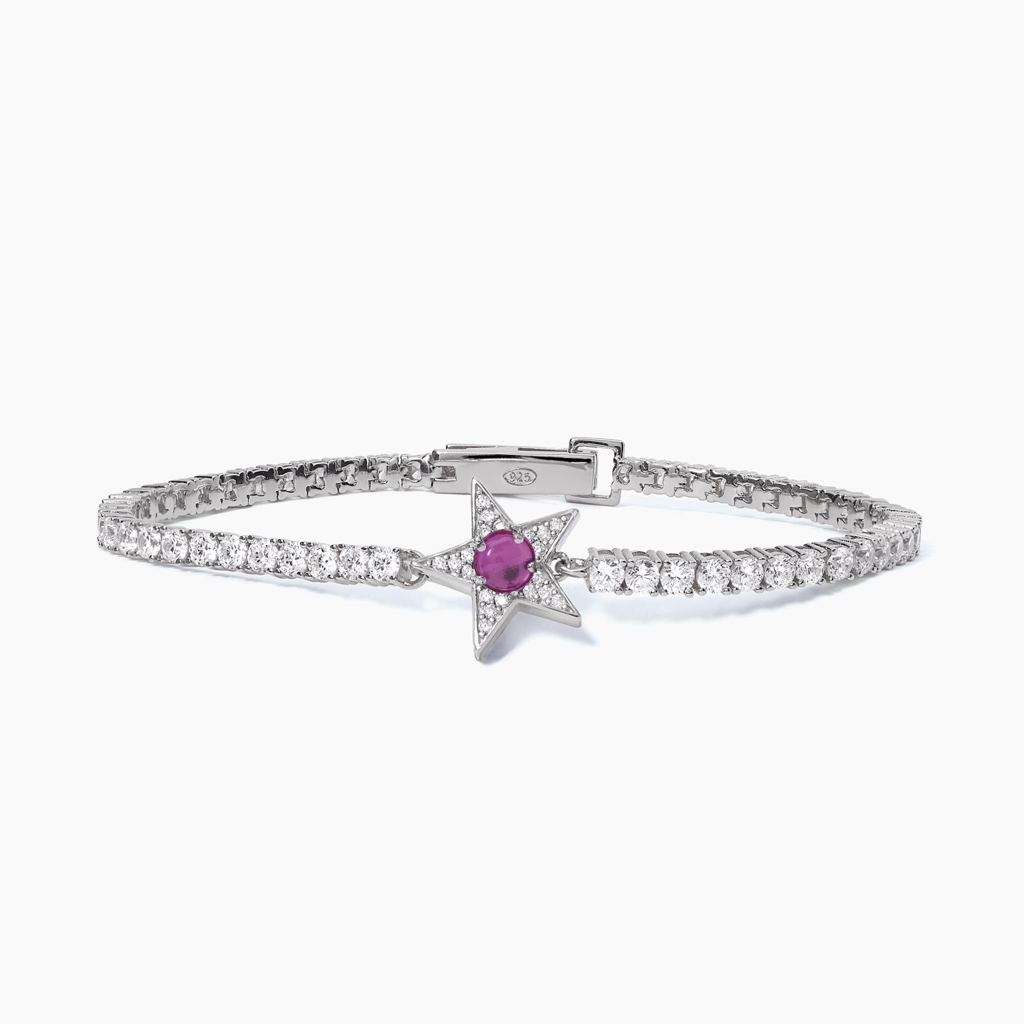 Mabina Woman - Star tennis bracelet with synthetic tourmaline STARLET - 533650-S