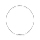 Collana dream, TENNIS in oro bianco e giro di diamanti, 4.67ct - 511C02DW