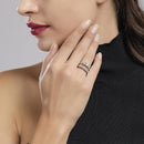 Mabina Donna - Anello veretta in argento con zirconi SEVENTIES - 523185