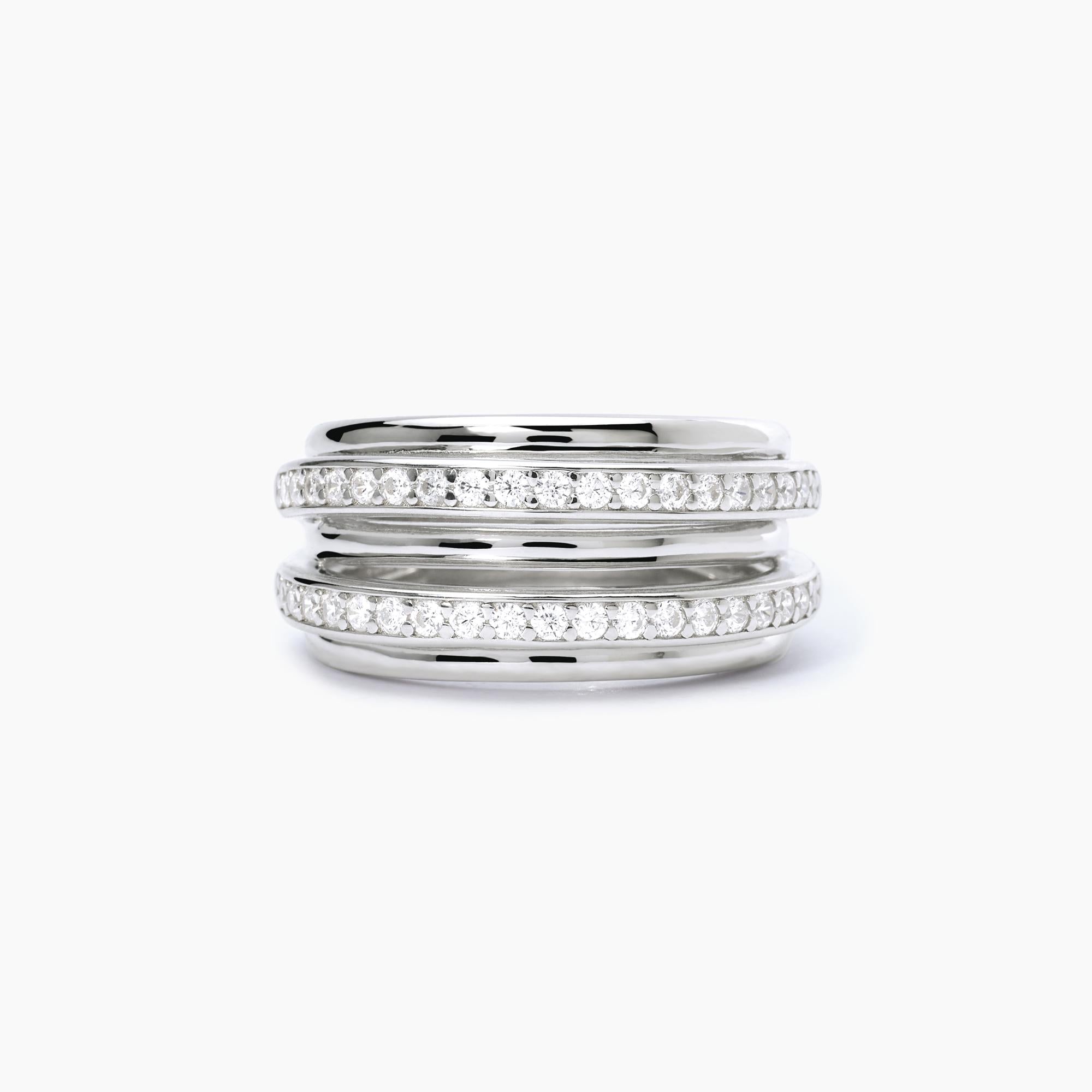 Mabina Woman - KIM double band ring - 523268