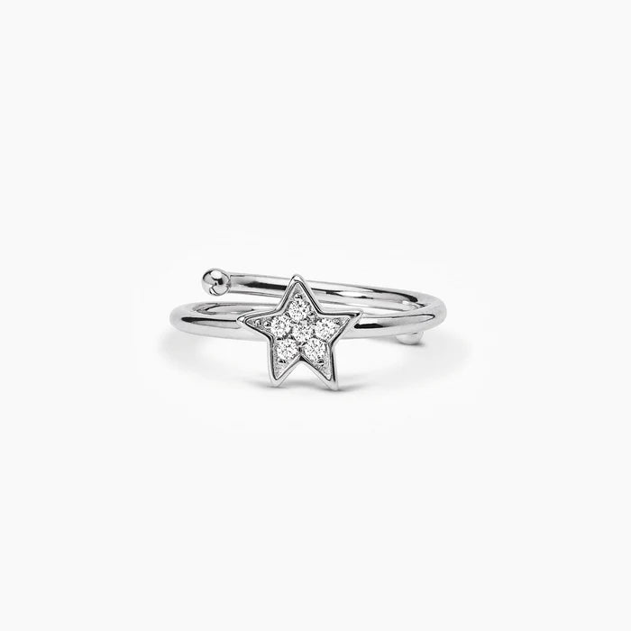Mabina Junior - Anello in argento con stella pavè STELLA STELLINA - 523317
