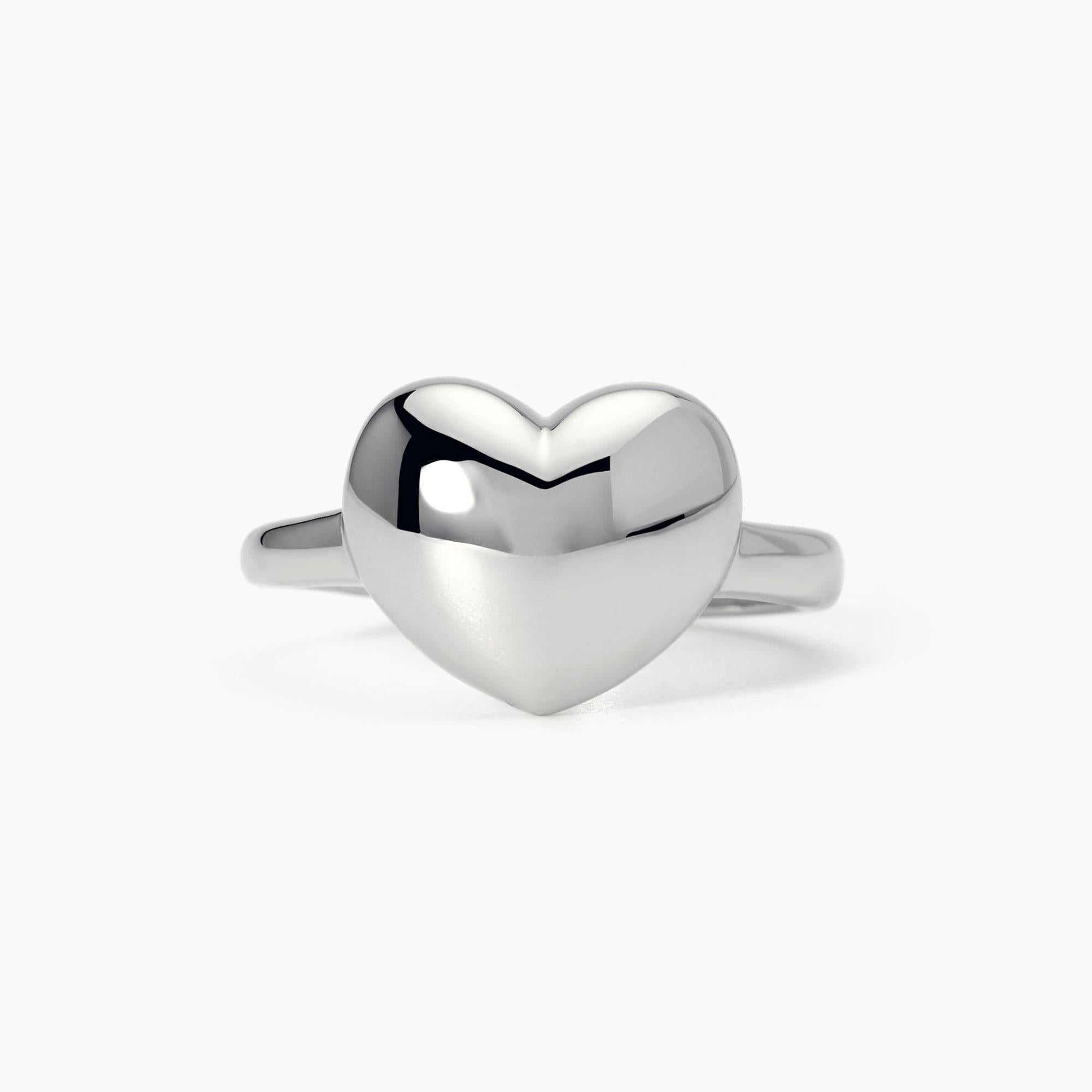 Mabina Donna - Anello chevalier con cuore DON'T SAY LOVE - 523379