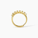 Mabina Donna - Anello veretta dorato con zirconi SEVENTIES - 523458