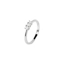 Mabina Donna - Anello Trilogy in argento e diamanti lab-grown, 0.17ct - 523469