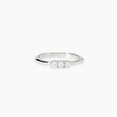 Mabina Donna - Anello Trilogy in argento e diamanti lab-grown, 0.17ct - 523469