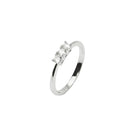 Mabina Donna - Anello Trilogy in argento e diamanti lab-grown, 0.27ct - 523473