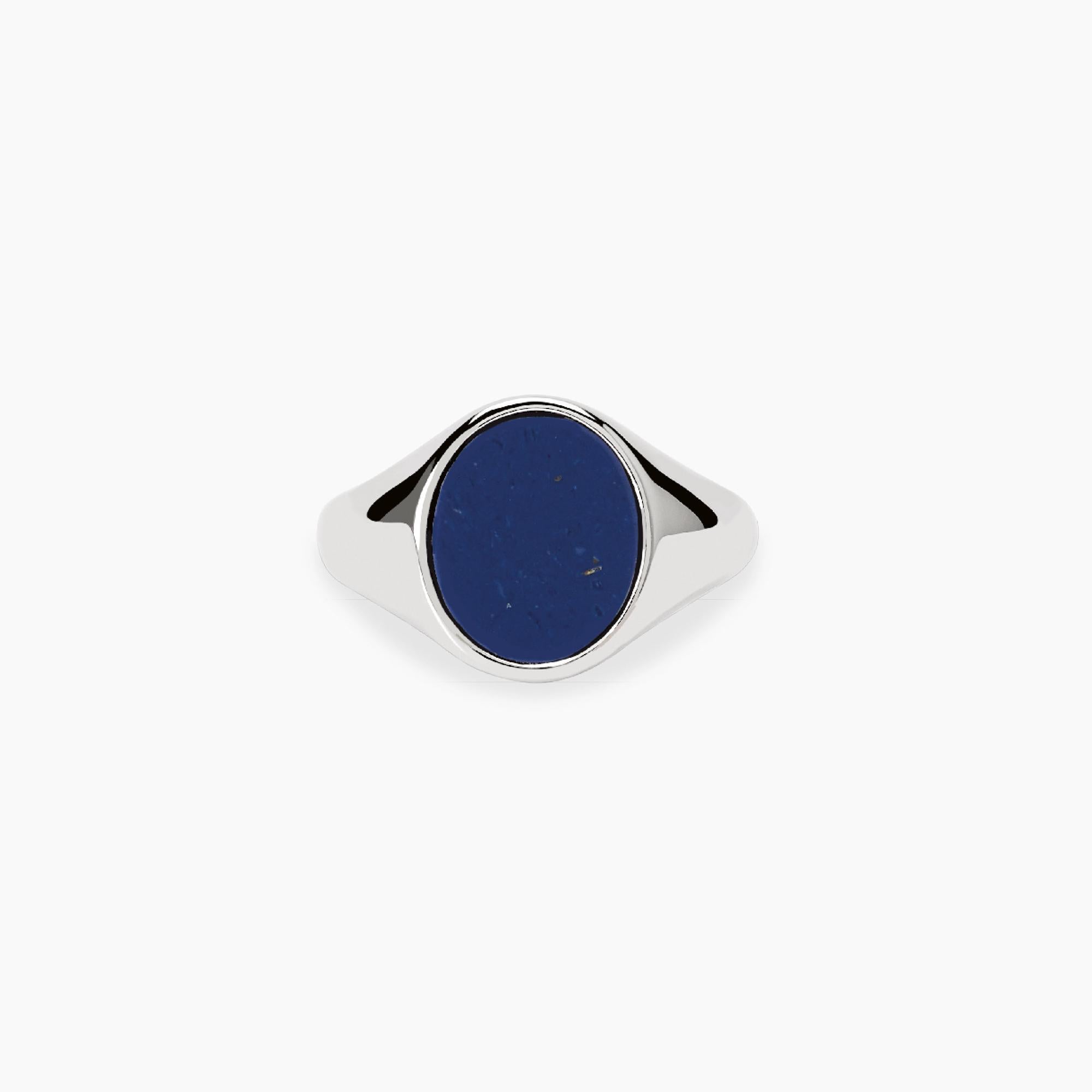 Mabina Uomo - Anello ovale in argento e lapis KINGSTONE - 523497