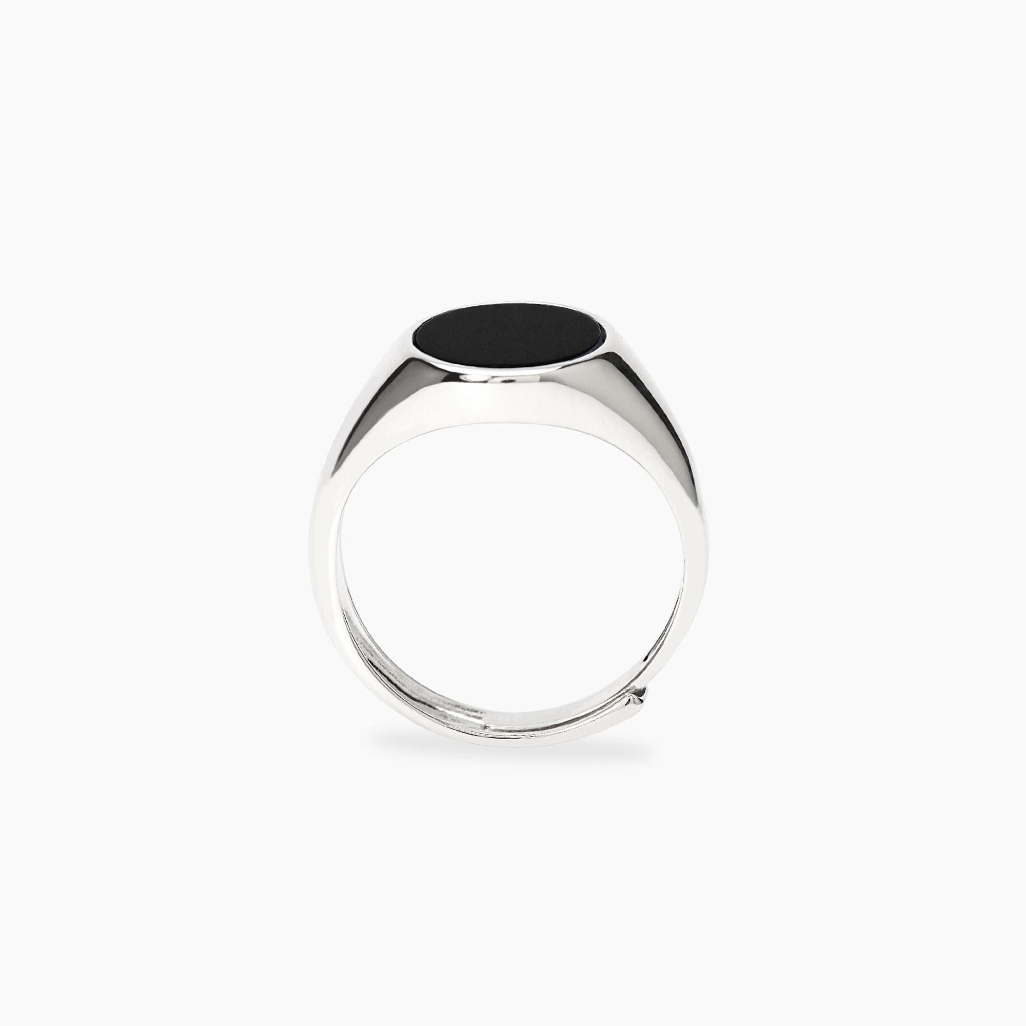 Mabina Uomo - Anello ovale in argento e onice KINGSTONE - 523499