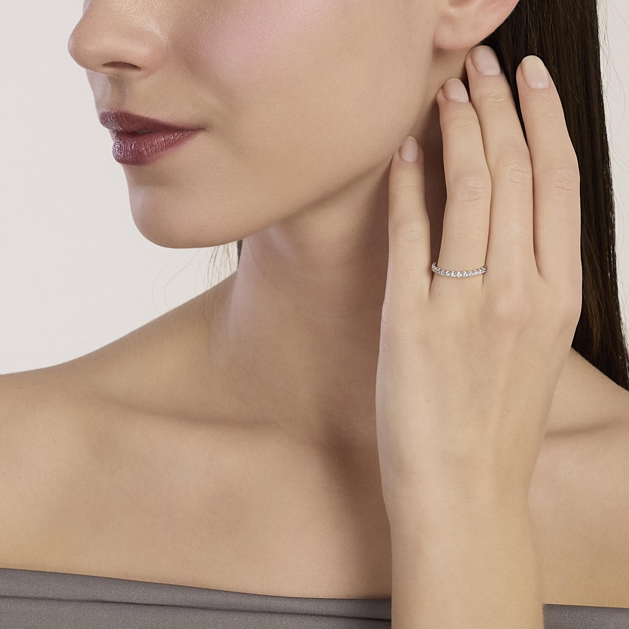 Mabina Donna - Anello mezza veretta con diamanti lab-grown 0,18 carati MY DIAMOND - 523521