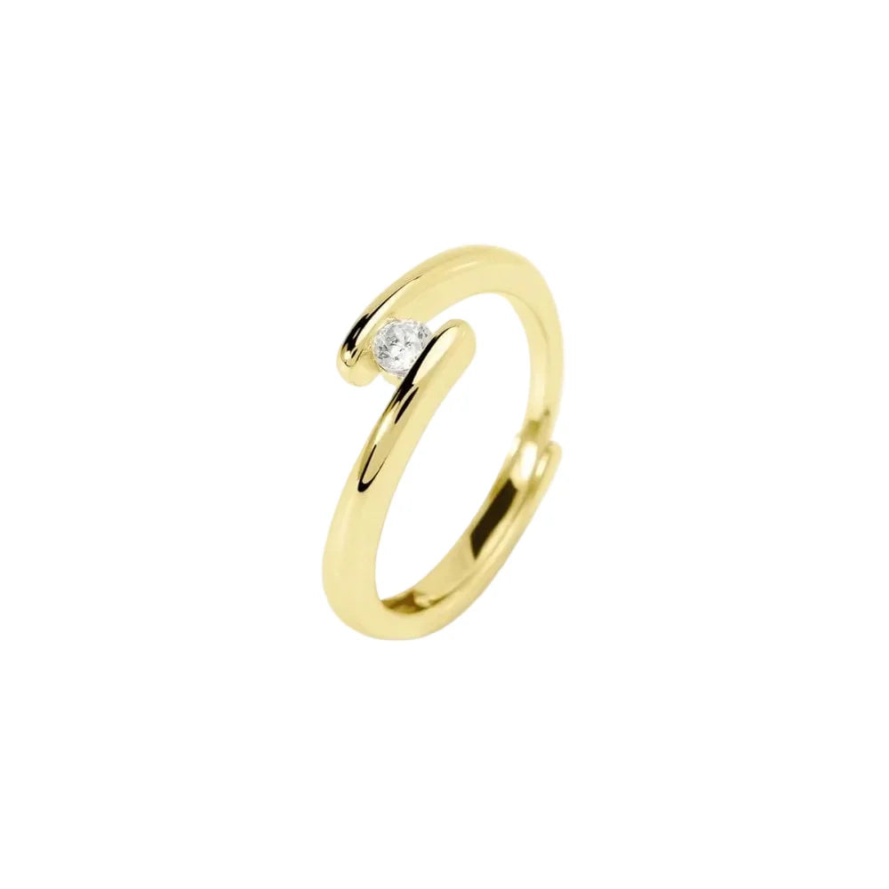 Mabina Donna - Anello In Argento 925 dorato con diamanti lab-grown - 523547
