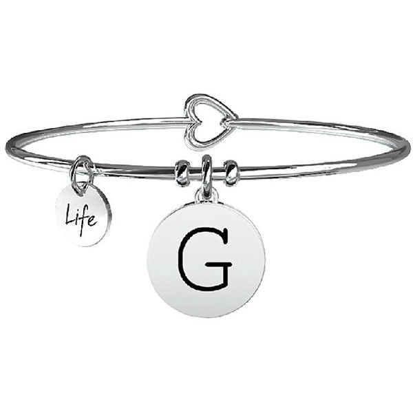 Collection de symboles de bracelets pour femmes - Initiale G | Émotions - 231555G