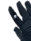 Diana - Anello in oro bianco 18kt, diamanti e perla giapponese - ANPBR M 088