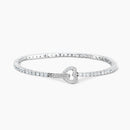 Mabina Donna - Bracciale tennis in argento con zirconi e chiusura a cuore Tennis Club - 533018/S