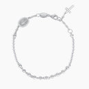 Mabina Donna - Bracciale rosario in argento con ciondolo a croce in zirconi ROSARIO - 533033