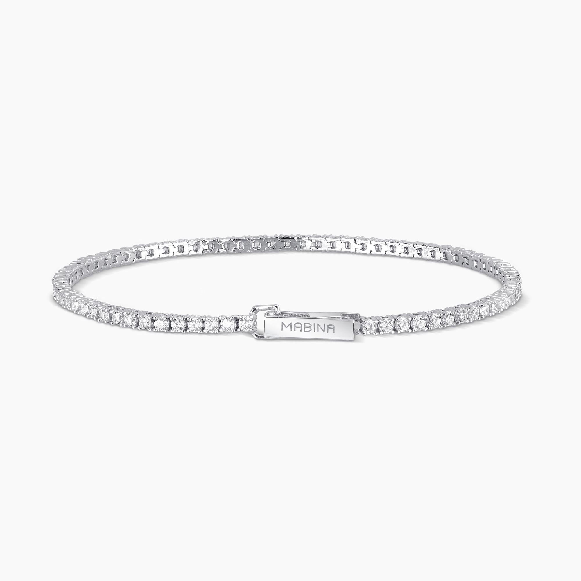 Mabina Donna - Bracciale donna tennis in argento con zirconi Tennis Club  - 533355-17