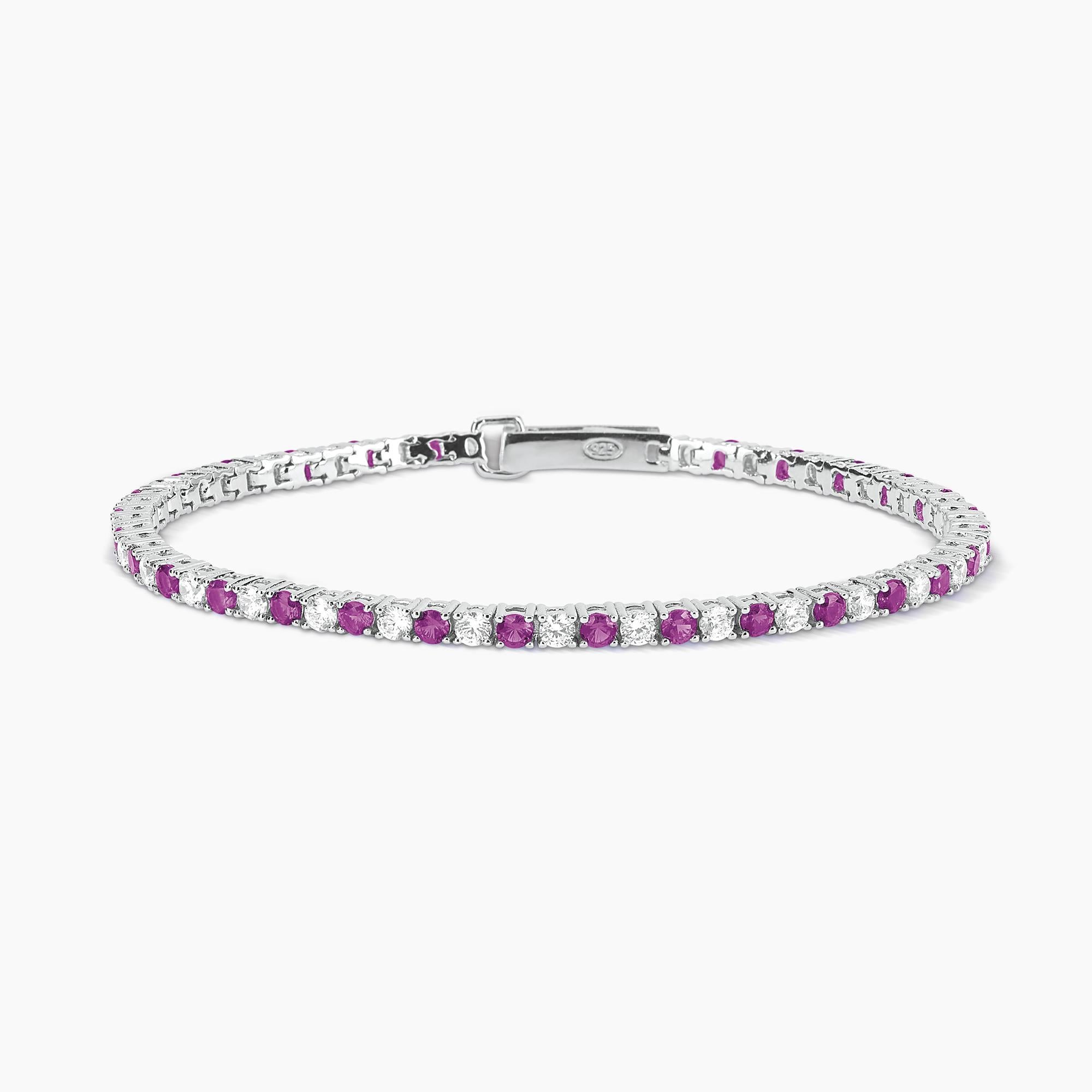 Mabina Donna - Bracciale Bracciale tennis con rubini sintetici TENNIS CLUB - 533457-17