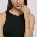 Mabina Donna - Tennis donna in argento con zaffiro sintetico ovale COOL OR RÉTRO? - 533666-M