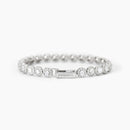 Mabina Donna - Bracciale tennis in argento con zirconi bianchi MILANESIENNE - 533823