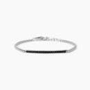 Mabina Uomo - Bracciale uomo in argento con piastra e zirconi Cosmopolitan - 533829