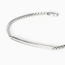 Mabina Uomo - Men's silver bracelet with white zircons COSMOPOLITAN - 533830