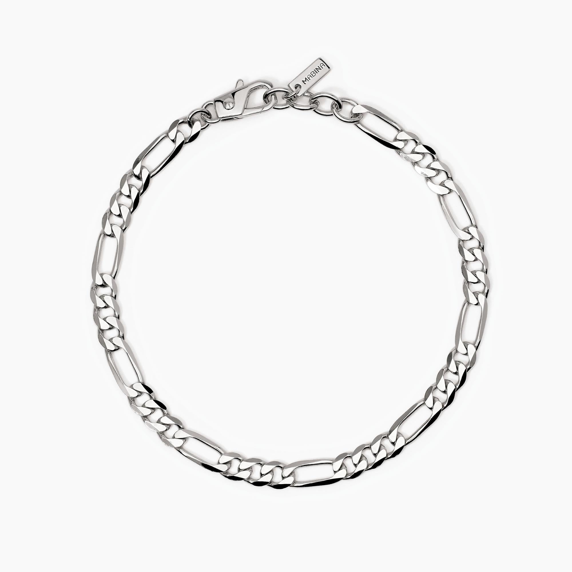 Mabina Uomo - Bracciale uomo in argento con catena Millennium - 533831