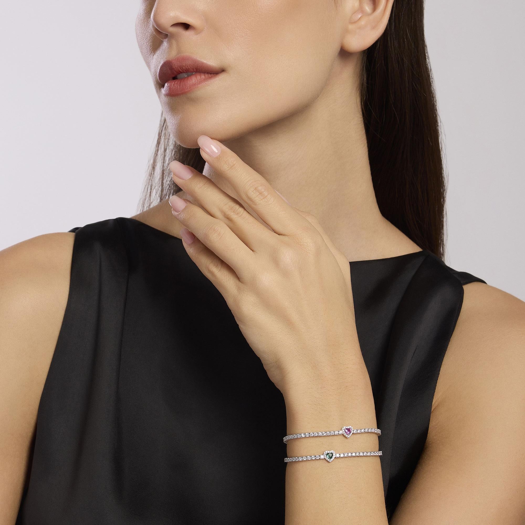 Mabina Donna - Bracelet tennis femme avec tourmaline synthétique LOVE AFFAIR - 533838-16